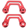 thumbnail image 3 of Hood Light Mounts, Anodized Windshield Light Bracket Aluminium Alloy Insulated Scratch Proof Thermal Resistant Pair With Sliding Rail For Car Red, 3 of 8
