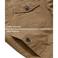 thumbnail image 4 of Men‘s Cotton Lightweight Multi Pockets Zip Front Stand Collar Military Jackets Windbreaker, 4 of 7