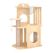 Xuanheng Cat Climbing Tree Scratch Post Multi Tiers Cat House,Cute,for Indoor Cat Bed for Kittens Activity Center Play L