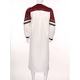 thumbnail image 4 of Sxiwei Robe de Chœur Église pour Hommes Manches Longues Fermeture Éclair Robe de Clerc Col en V Judge Pastor Robes pour Cosplay Bourgogne TTG, 4 of 7