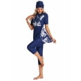 thumbnail image 4 of KXCFCYS Maillot de Bain Modeste à Manches Courtes Burkini Islamique Hijab pour Femmes, 4 of 7