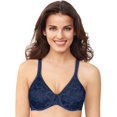 thumbnail image 1 of Bali Womens Passion for Comfort Back Smoothing Underwire Bra, 40D, Navy Lace, 1 of 1