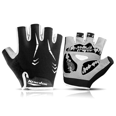 Gants d'Entraînement Demi-Doigt Absorbant les Chocs Gants de Vélo Gants de Gym pour Extérieur