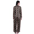thumbnail image 3 of Moomaya Ensembles de Détente pour Femmes à Manches Longues, Pyjama à Col Cranté Boutonné, 3 of 6