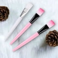 thumbnail image 2 of serony Facial Brush Simple Comfortable Applicator Tool Practical Girl Tools Makeup Accessories with Plastic Handle for Home Salon Using White+Pink, 2 of 7