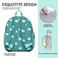 thumbnail image 4 of Boho Cat Aesthetic Student Backpack – Hand-Drawn Cat Graphic With Floral Cat Design And Minimalist Abstract Cat Art, 4 of 4
