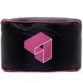 thumbnail image 1 of Siteazee Indoor Pink Pouf – Waterproof Oxford Fabric Bean Bag Seat with Quilted Top for Living Room or Game Rooms, 1 of 5