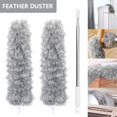 thumbnail image 1 of MesaSe Long Telescopic Extendable Feather Duster  Bendable Microfiber Duster with Stainless Steel Extension Pole Up to 110‘‘ Cobweb Brush Static Hand Duster for Cleaning Ceiling Fan Cars, 1 of 8