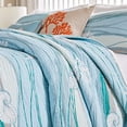 thumbnail image 3 of Greenland Home Ensemble de Courtepointe Maui, Grand Lit/Grand, Bleu, 3 of 5