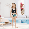 thumbnail image 2 of PatPat Family Matching Tropical Floral Drawstring Swim Trunks or Shell Edge Bikini, 2 of 3