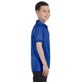 thumbnail image 2 of Hanes Cotton-Blend Kids` Jersey Polo, L, Deep Royal, 2 of 2