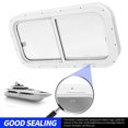 thumbnail image 4 of RV Window  800x400mm  Window  RV Emergency Window RV Sliding  Marine Window  Rounded Slide Bidirectional Moving Sealed Waterproof High Light Transmission For Ships, 4 of 8