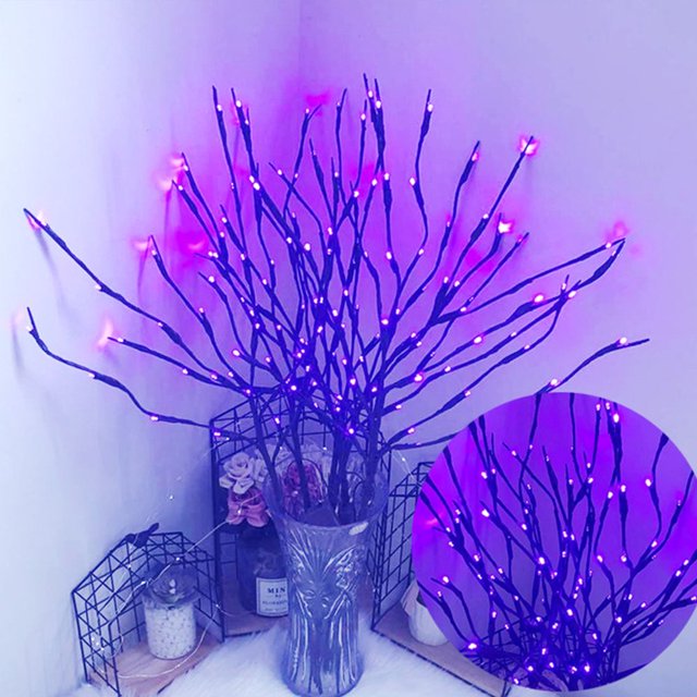 LED Branch Lamp Floral Lights Twig Lights with USB Plug Home Living Room Lighting Decor