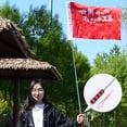 thumbnail image 4 of Lubelski 140/200cm Flag Pole with Lanyard Multi-section Non-slip Handle Comfortable Grip Teaching Pointer Stick Stainless Steel Telescopic Banner Flagpole Tour Guide Flagpole, 4 of 8