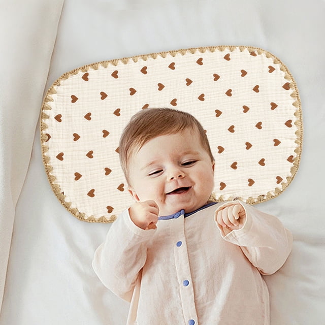 LSLJS Baby Pillow Towel Piece Pillow Baby Pillow Of Cotton Gauze Newborn Baby Head Protection Pillow Baby Flat Pillow Summer Cool Pillow, Home Accessories