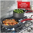 thumbnail image 4 of T-fal Ultimate Hard Anodized Dishwasher Safe Nonstick Cookware Set, 12-Piece, Red, 4 of 5