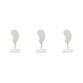 thumbnail image 2 of kurtrusly Earring Display Stand Muti-purpose Ear-Shape Organizer Bedroom Decor Holder beige PU 3Set, 2 of 6