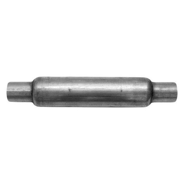 AP Exhaust Products APE421211S Série Enforcer Silencieux d'Échappement en Acier Aluminisé avec Col d'Entrée et de Sortie