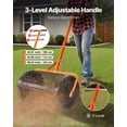 thumbnail image 2 of VEVOR Épandeur de Compost, Épandeur de Tourbe de 24 Po de Large avec Poignée en T, 3 Hauteurs Réglables, Rouleau de Tourbe de Jardin en Acier Enduit de Poudre, Épandeurs de Graines d'Herbe Robustes pour la Plantation et le Semis, 2 of 9