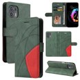 thumbnail image 1 of Compatible Motorola Edge 20 Lite Case, Leather Wallet Case Stand View Magnetic Clasp Book Flip Folio Phone Cover - Green, 1 of 5