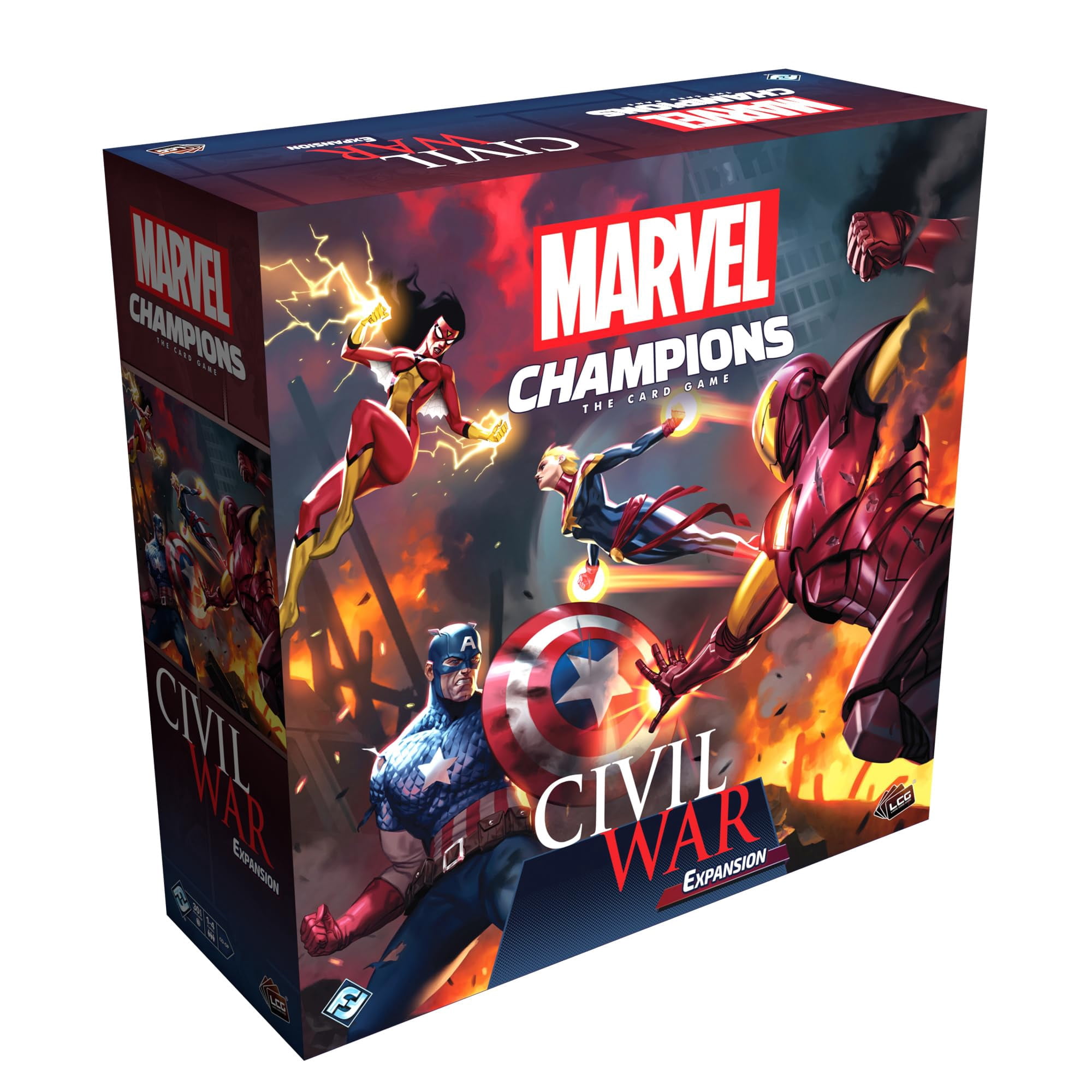 Asmodee Marvel Champions The Card Game Civil War Expansion - New Villainous Heroes & Customizable Scenarios, Cooperative Strategy Game for Kids & Adu