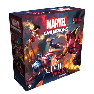 Asmodee Marvel Champions L'expansion de la guerre civile du jeu de cartes - Nouveaux héros vilains & Scénarios personnalisables, Jeu de stratégie coopérative pour les enfants & Adu