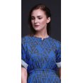 thumbnail image 4 of Bimba Rayon Triangle Geometric Womens Printed Side Slit SummerDressLong Maxi Gown-Medium, 4 of 6