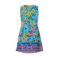thumbnail image 5 of Ovzne Robes d'Été pour Femmes 2025 Robe Mode d'Été pour Femmes avec Poche Imprimée Sans Manches Col en V Robe de Printemps Imprimée Liquidation, 5 of 5