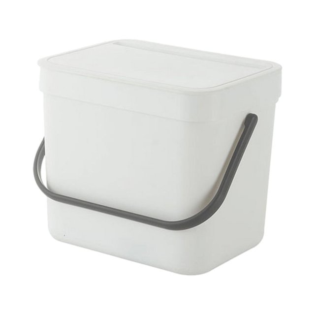 Youkk Sturdy And Durable Wall Mounted Trash Cans For Clean Household Environment white 7L