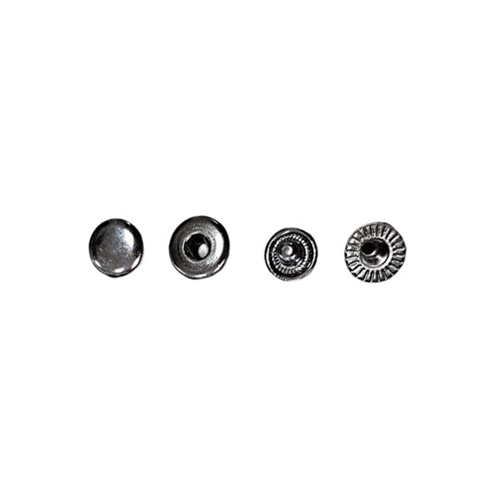 Xingzhi 100 Pieces Snap Button Children Jacket Trousers Pants Simple Design Round Press Stud Assorted Kit DIY Crafting Black 6mm