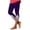 Purple, variant on Aboser Tummy Control Capri Leggings for Women High Waisted Workout Pants Boho Lace Patchwork Capris Slimming Stretch Capri Pants Great for Fitness and Training