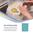 thumbnail image 2 of Kitchen Cleaning Cloth Bowls Washing Towel Dishes Wash Rag Kitchens Tools Household Absorbent Dish Cloths with Lovely Patterns Small Birds, 2 of 6