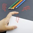 thumbnail image 3 of 100PCS Paper Clips Elephant Shape Clips Animals Note Clips Metal Bookmarks Slip  Marking Clips For Card Making, 3 of 8