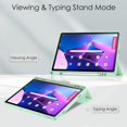 thumbnail image 2 of KOMI Tablet PC Case Case Compatible with Lenovo Tab M10 Plus (Gen 3 2022) 10.6"Tablet Case, TPU Slim Cover Auto Wake/Sleep Smart Case with Clear Transparent Back Shell Back tablet protection Green, 2 of 5