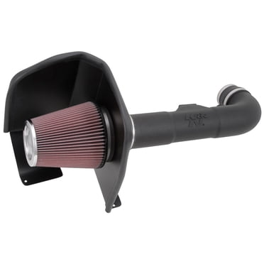 K & N Filtres Admission d'Air Froid 63-3082 Série 63 AirCharger; Tube en Polyéthylène Haute Densité Noir; Filtre Universel Rouge; avec Bouclier Thermique