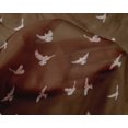 thumbnail image 3 of oneOone Silk Tabby Fabric Bird Ikat Printed Craft Fabric BTY 42 Inch Wide, 3 of 3