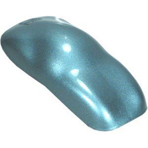 Restoration Shop - Peinture Auto en Émail Acrylique Métallique Aqua Argenté - Trousse Complète de Peinture Quart - Revêtement Professionnel à une Étape à Haut Lustre pour Automobile, Voiture, Camion, Équipement, Ratio de Mélange 8:1, 2,8 VOC