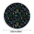 thumbnail image 1 of Round Microfiber Beach Towel Sandproof 60 in Diameter Multi-Purpose Beach Blanket For Travel Pool Yoga Picnic, 1 of 5