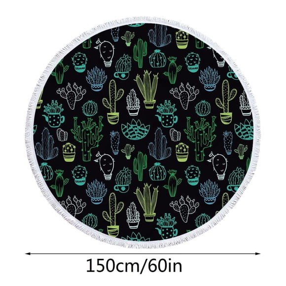 Yhmxh Sand Free Beach Towel Round Printed Microfiber Beach Towel Super Colorful Bath Towel Sandproof Beach Blanket Beach Mat Multi-Purpose Towel For Travel Swimming Pool Oversized Pool Towel