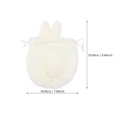 thumbnail image 3 of Plush Drawstring Bag Bunny Bag: Rabbit Drawstring Fluffy Bag Multipurpose Jewelry Sack Bag White, 3 of 8