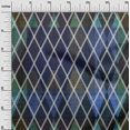 thumbnail image 3 of oneOone Viscose Chiffon Medium Blue Fabric Argyle Sewing Craft Projects Fabric Prints By Yard 42 Inch Wide, 3 of 4
