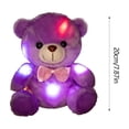 thumbnail image 3 of ZZkhGO Color Changing Bear, Glowing LED Light Bow Tie Figurine Night Light Decor Gift, 3 of 6
