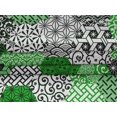thumbnail image 5 of oneOone Velvet Light Green Fabric Geometric Sewing Material Print Fabric By The Yard 58 Inch Wide, 5 of 5