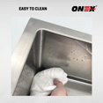 thumbnail image 4 of ONEX Bol Simple sous-Mount 20"X20 Pouces -10"d en Acier Inoxydable Carré OUS2020-SQR, 4 of 7