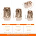 thumbnail image 2 of Felt Purse Insert Organizer Portable Cosmetic Bag Fit for Handbag Tote Various Bag, 2 of 6