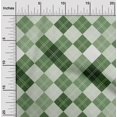 thumbnail image 2 of oneOone Polyester Spandex Forest Green Fabric Check Sewing Craft Projects Fabric Prints By Yard 56 Inch Wide, 2 of 4