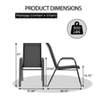 thumbnail image 2 of GloryStar Patio Chairs Set of 4, Stackable & Lightweight Outdoor Patio Chairs Set with All-Weather Breathable Teslin Material for Backyard, Lawn, Garden, Poolside(Only 4 Chairs), 2 of 7