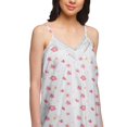 thumbnail image 4 of Moomaya Nuisette Sans Manches pour Femmes, Chemise de Nuit en Coton Imprimé, 4 of 6