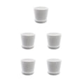 thumbnail image 2 of kurtrusly Modern Decorative Flower Pots Easy To Maintain Various Colors And Sizes white L pot+L tray 5Set, 2 of 6