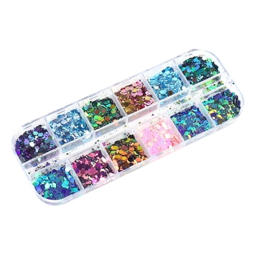 1 Box Sequin Nail Art Glitter Shimmer Powder Pigment Manicure Decorations